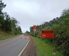 PR-170 em Bituruna serviços de retaludamento