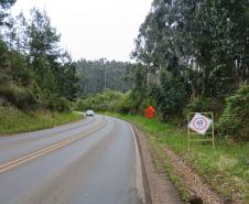 PR-170 em Bituruna serviços de retaludamento