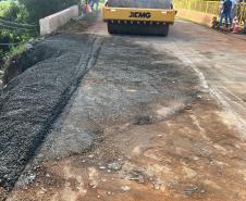 PR-364 recuperação de acesso ponte Rio Juquiá em Goioxim
