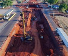 PR-445 obra do Viaduto de Lerroville