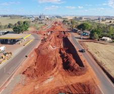 PR-445 obra do Viaduto de Lerroville