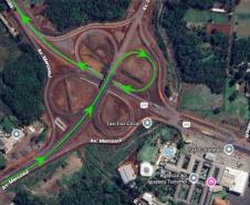 Viaduto Perimetral x BR-469 - desvio rota Argentina p/ Centro