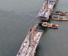 Ponte de Guaratuba chega a 80%
