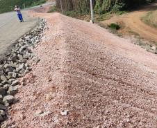 PR-160 entre Imbaú e Reserva - obra inacabada