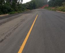 PR-160 entre Imbaú e Reserva - obra inacabada