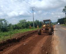 PR-180 serviços de terraplenagem entre Francisco Beltrão e Dois Vizinhos