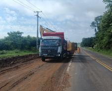 PR-180 serviços de terraplenagem entre Francisco Beltrão e Dois Vizinhos