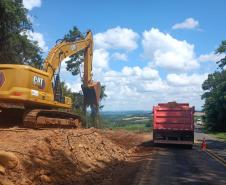 PR-180 serviços de terraplenagem entre Francisco Beltrão e Dois Vizinhos
