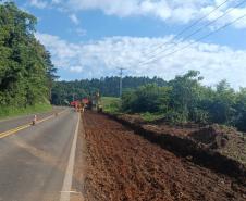 PR-180 serviços de terraplenagem entre Francisco Beltrão e Dois Vizinhos
