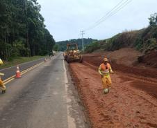 PR-180 serviços de terraplenagem entre Francisco Beltrão e Dois Vizinhos
