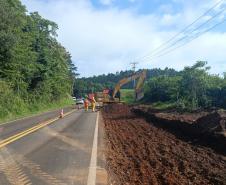 PR-180 serviços de terraplenagem entre Francisco Beltrão e Dois Vizinhos