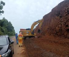 PR-180 serviços de terraplenagem entre Francisco Beltrão e Dois Vizinhos