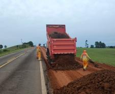 PR-180 serviços de terraplenagem entre Francisco Beltrão e Dois Vizinhos