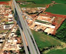 Maquete digital da PRC-466 entre Lidianópolis e Manoel Ribas