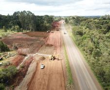 PRC-466 entre Turvo e Palmeirinha - obras de duplicação
