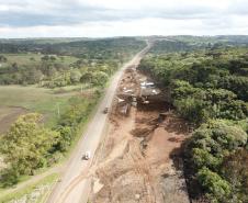 PRC-466 entre Turvo e Palmeirinha - obras de duplicação