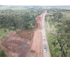 PRC-466 entre Turvo e Palmeirinha - obras de duplicação