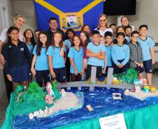 Alunos de escolha municipal montam maquete da ponte de Guaratuba