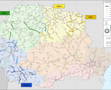 Mapa do programa Rota Segura