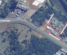 Mapa de pavimentação do Condomínio Industrial de Irati