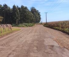 Estrada de ligação entre Mamborê e o distrito Guarani