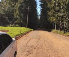 Estrada de ligação entre Mamborê e o distrito Guarani