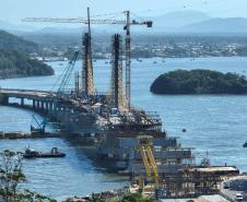Ponte de Guaratuba chega a 88% de execução