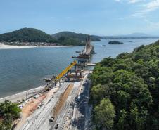Ponte de Guaratuba chega a 88% de execução