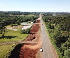 PRC-466 entre e Turvo e Palmeirinha - obra de duplicação