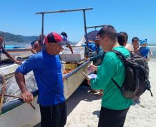 Acompanhamento técnico da atividade pesqueira na Baía de Guaratuba
