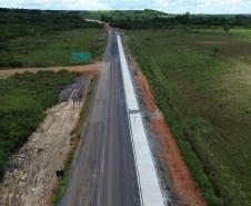 PR-151 entre Ponta Grossa e Palmeira, obra de restauração em concreto (whitetopping)