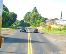 PR-170 sinalização horizontal em Guarapuava