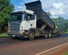 PR-218 serviços de conservação no acesso para Maravilha