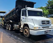 PR-218 serviços de conservação no acesso para Maravilha