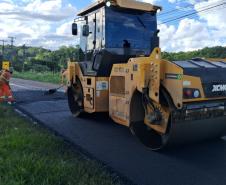 PR-218 serviços de conservação no acesso para Maravilha