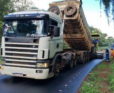 PR-218 serviços de conservação no acesso para Maravilha