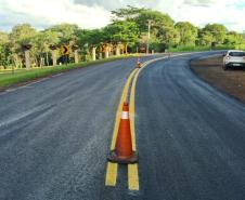 PR-218 serviços de conservação no acesso para Maravilha