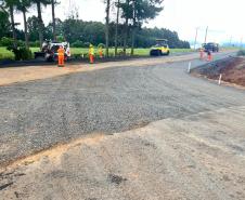PR-560 melhorias no taper em trevo rodoviário