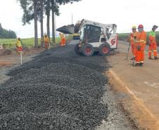 PR-560 melhorias no taper em trevo rodoviário