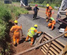 PR-560 melhorias no taper em trevo rodoviário