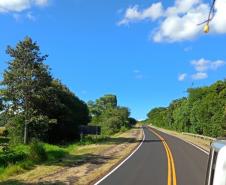 PRC-158 em Rio Bonito do Iguaçu, serviços de reperfilagem e sinalização