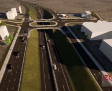 BR-369 maquete novo Trevo da Esperança em Cambé