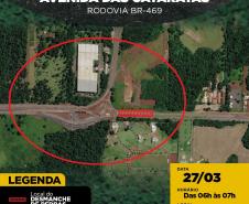 Detonação de rochas na BR-469