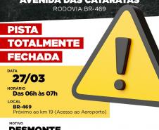 Detonação de rochas na BR-469