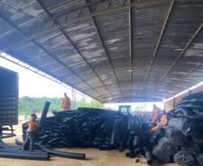 PR-092 em Doutor Ulysses obra de pavimentação