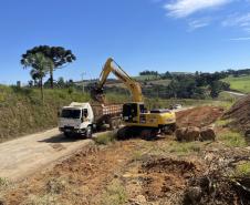 PR-160 serviços iniciais da pavimentação remanescente entre Imbaú e Reserva