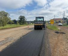 PR-170 recuperação de acostamentos em Pinhão
