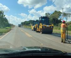 PR-170 recuperação de acostamentos em Pinhão