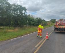 PR-218 serviços de conservação entre Carlópolis e Guapirama