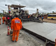 PR-460 restauração em concreto entre Nova Tebas e Pitanga